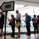 Voters wait in line to cast their ballots during early voting for the 2016 presidential general election Oct. 28, 2016, at the Forsyth County Government Center in Winston-Salem, N.C. Early voting has begun in North Carolina and goes through Nov. 5, 2016.
Alex Wong/Getty Images